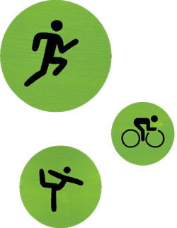 Apple Fitness-symboler f?r l?pning, cykling och yoga