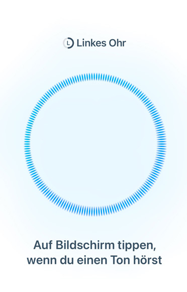 Blaue kreisf?rmige Klangwelle