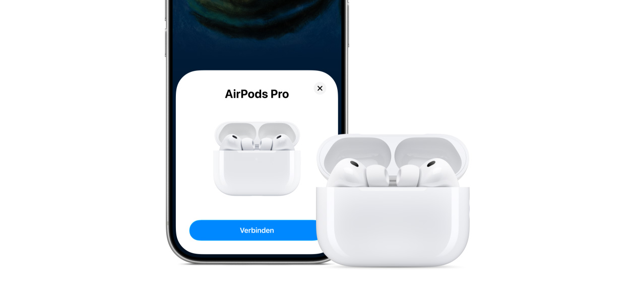 iPhone 17 Pro, Konnektivit?t Feature auf dem Display, AirPods Pro 3 und MagSafe Ladecase (USB-C)