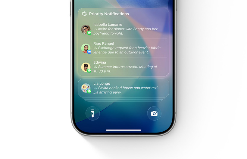 Un iPhone avec le mode de concentration Réduire les interruptions activé affichant une unique notification signalée comme ? Peut-être important ?.