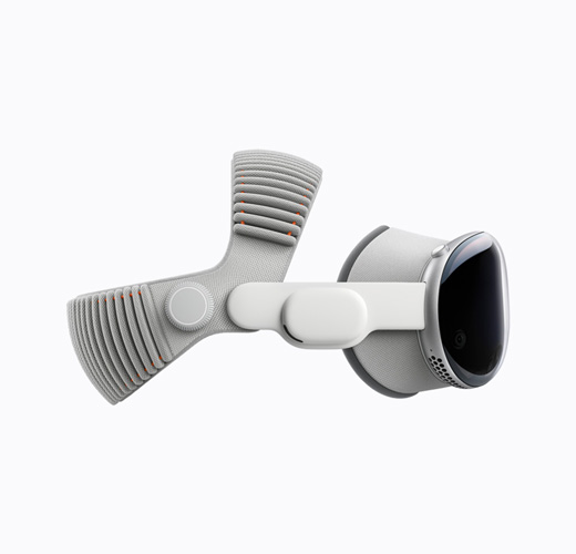 Apple Vision Pro 的側(cè)面外觀