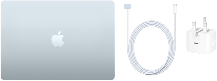 15 吋 MacBook Air，USB-C 至 MagSafe 3 連接線和 40W USB-C 動態(tài)電源轉換器