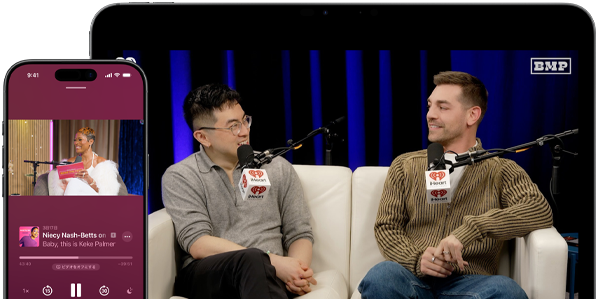 Apple Podcastの畫(huà)面で再生されているビデオポッドキャストのエピソード