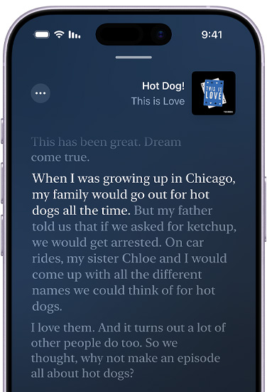 ???? iPhone? ????? ???????? ????????? ?????? ???? ?? ????? Apple Podcasts ???? ???? ????? ???? Hot Dog ?? ??????? This is Love? ????? ???? ????? ???? ?? ??? ?????? ??? ?????? ?????? ?? ??????: 