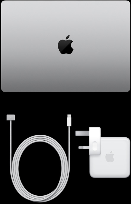 14 吋 MacBook Pro，USB-C 至 MagSafe 3 連接線和電源轉(zhuǎn)換器