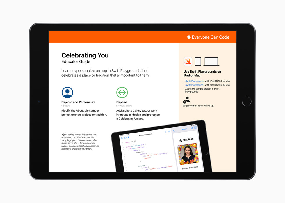 Swift Playgrounds ???? ??? Celebrating You? ???? iPad.