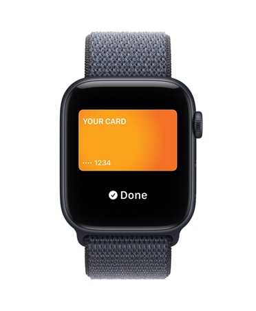 Apple Watch SE 3, carcas? din aluminiu, culoare Miezul nop?ii, Apple Pay ?n Portofelul Apple, partea exterioar? dreapt?, Digital Crown, curea, br??ar? Sport, culoare Albastru ancor?