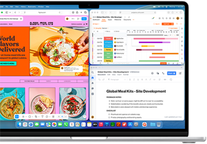 MacBook Air cu mai multe aplica?ii deschise