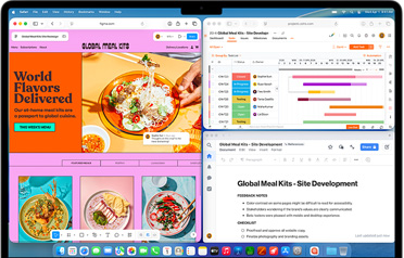 MacBook Air, na ktorom je otvorenych viacero apiek