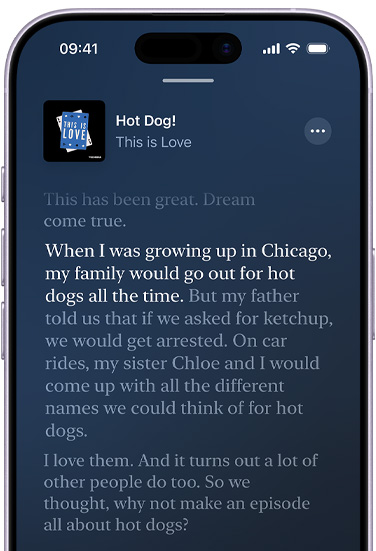 iPhone, ??????????????, ??????????????????????????? Apple Podcasts ????????????????? Hot Dog ???????????? This is Love ??????????????????? Phoebe Judge ????????????????????????????????????????: “When I was growing up in Chicago, my family would go out for hot dogs all the time,” ???????????????????????????