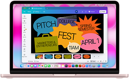??? Canva ?????????? MacBook Air