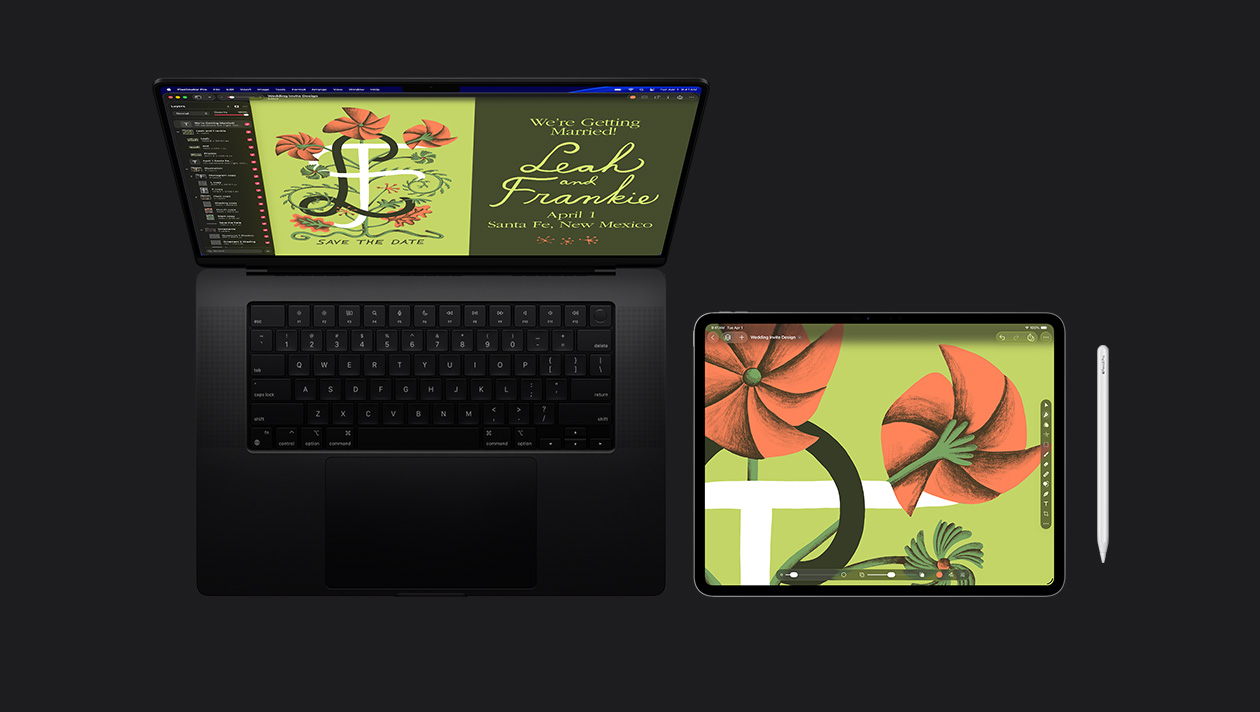 ?????? MacBook Pro ???? 16 ???? ????????????????????????????????????????????????????????????????????????????????? ????????????? L ??? F ??????????? Save the Date, iPad Pro ???????????????????????????????????????????????????????????????????????????, Apple Pencil ???????????????????? iPad Pro