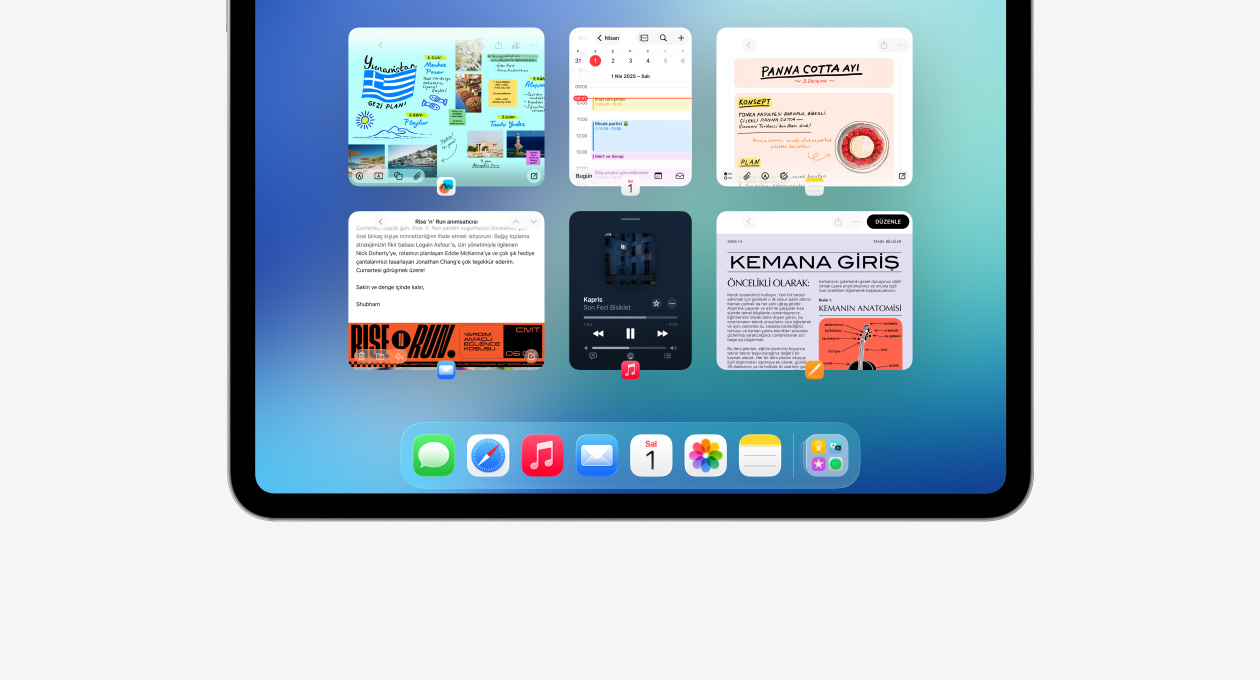 Exposé ?zelli?ini g?steren iPad ekran?