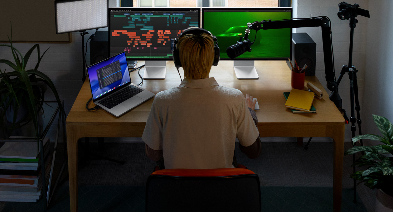 ???? ???? ???? ??? ?? ?? ?? ?? 3?? ??? ?? ?? ??. Mac Studio Display ???? ??? ?? ??? ??? ??? ??? ??? ???? ??, ? ?? Mac Studio Display ???? ?? ??? ??? ?? ? ???? ??? ?? ??? ???? ???, MacBook Pro 16 ???? ????? Final Cut Pro? ??? ???? Finder ?, Dock, ????? ??? ???? ????? ???? ????