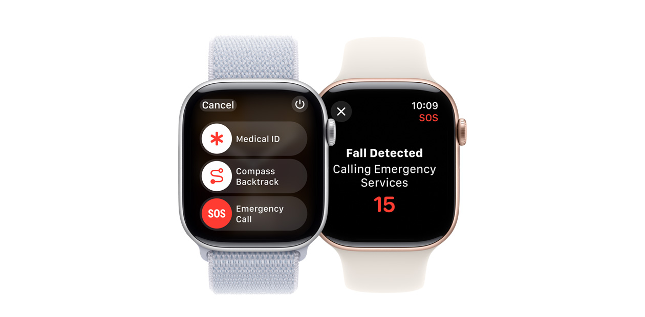 Apple Watch exibindo software de Detec??o de Queda.