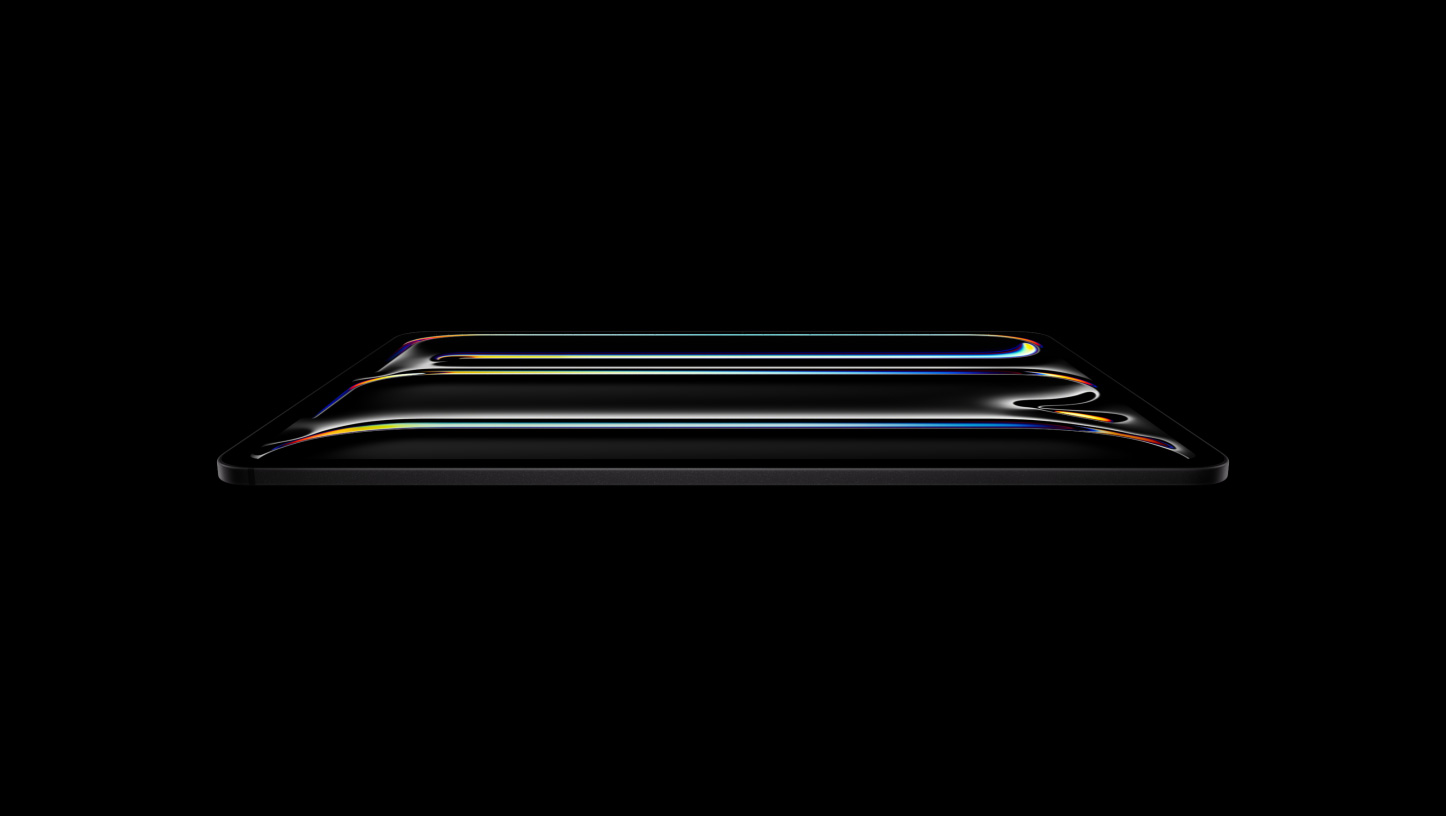 iPad Pro, parte delantera exterior, bisel de pantalla negro, esquinas redondeadas