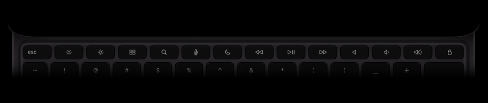 Magic Keyboard, ylh??lt? kuvattuna, vaakasuunnassa, musta v?ri, 14-n?pp?iminen toimintorivi