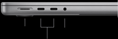 ???? ????? ?????? ?? ???? MacBook Pro ???? 14 ??? ?????? M5 ??? ????? ???? ???? MagSafe 3 ?? 2 ?? ????? ???????? 4 ????? ?????? ?????