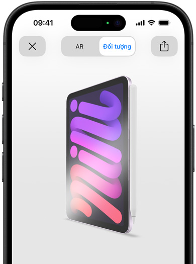 iPad mini có g?n Apple Pencil Pro b?ng AR trên iPhone.