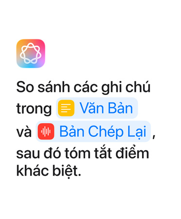 So sánh các ghi chú trong V?n B?n và B?n Chép L?i sau ?ó tóm t?t, v?i các c?m t? 'V?n B?n' và 'B?n Chép L?i' ???c t? sáng b?ng màu xanh d??ng nh? khi xu?t hi?n trong ?ng d?ng Phím T?t